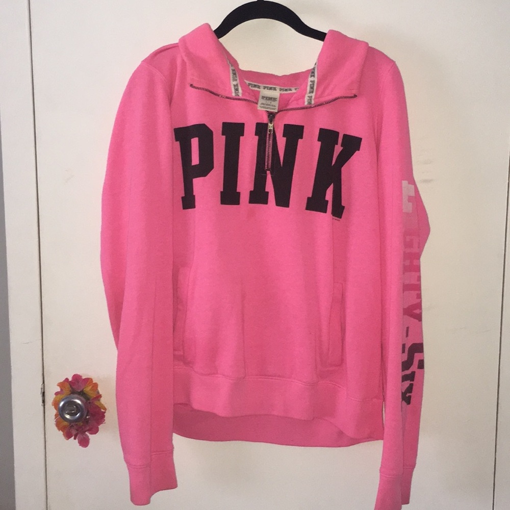 PINK Victoria secret half zip sweater